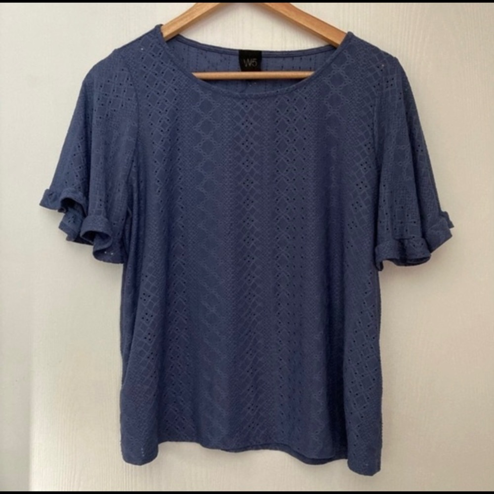W5 Ruffle Sleeve Blouse
